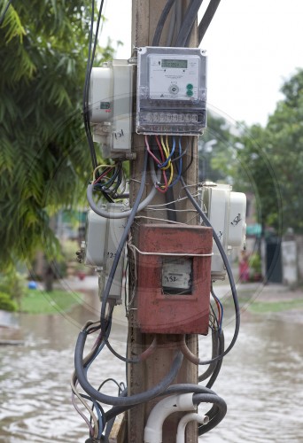 Stromverteiler in Lahore in Pakistan