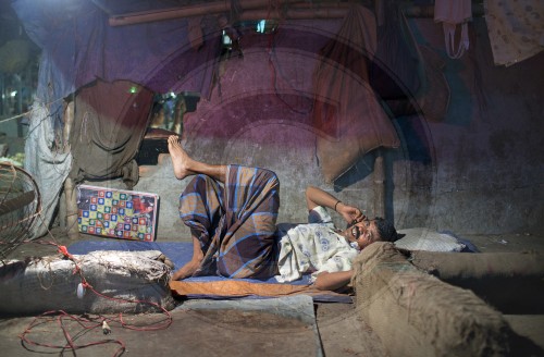 Marktszene in Dhaka