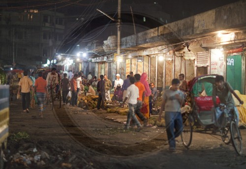 Marktszene in Dhaka