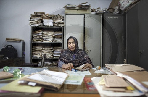 Mitarbeiterin im Finanzministerium in Dhaka