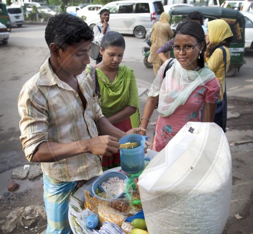 Strassenszene in Dhaka