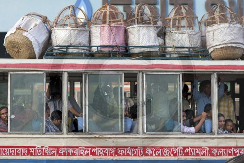 Strassenszene in Dhaka