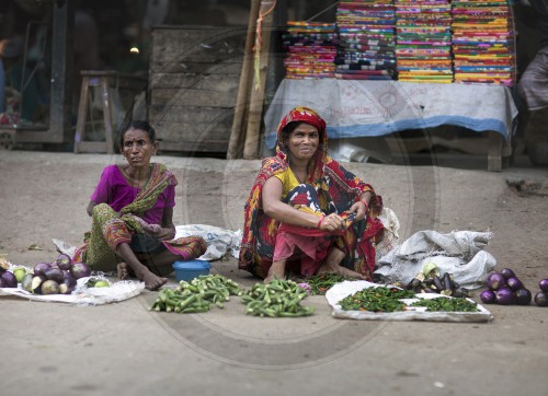 Marktszene in Dhaka