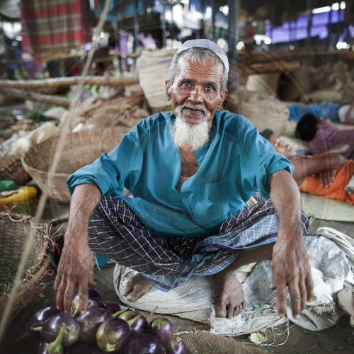 Marktszene in Dhaka