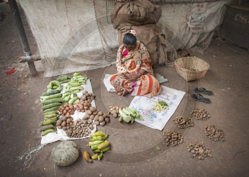 Marktszene in Dhaka