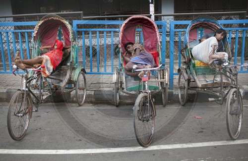 Strassenszene in Dhaka
