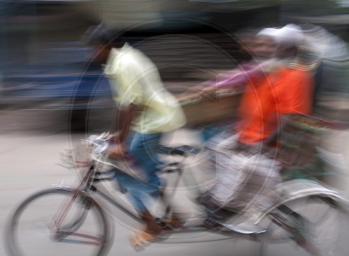 Strassenszene in Dhaka