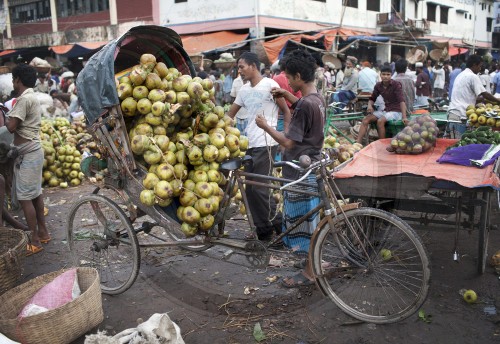 Strassenszene in Dhaka