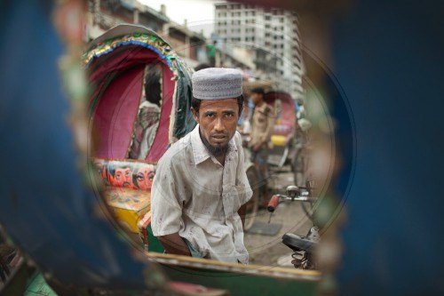 Strassenszene in Dhaka