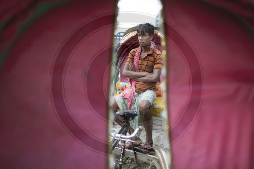 Strassenszene in Dhaka