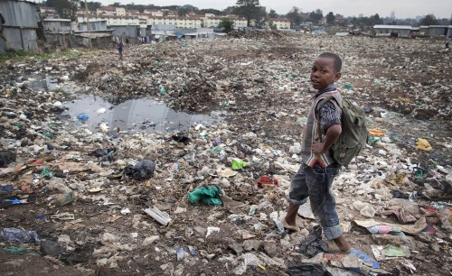 Muellberg in Nairobi|Garbage dump in Nairobi