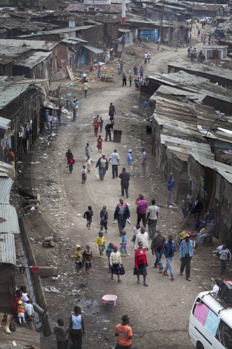 Slum in Nairobi, Kenia|Slum in Nairobi, Kenya