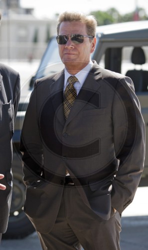 Guido Westerwelle, FDP, German Foreign Minister, at the Airport Valletta / Malta. 13.06.2011