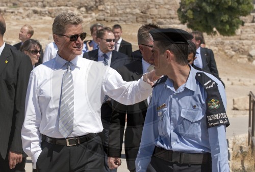 Westerwelle besucht Zitadelle in Amman