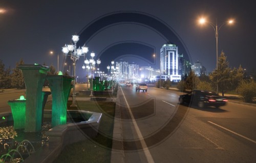 Strassenszene in Aschgabat