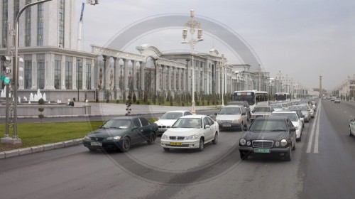 Strassenszene in Aschgabat