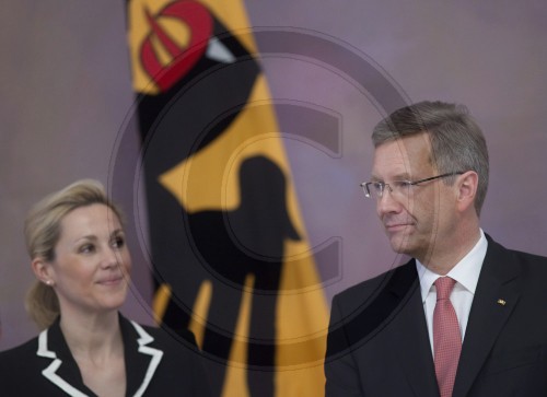 Christian Wullf und Frau