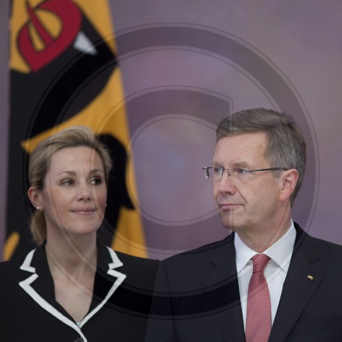 Christian Wullf und Frau