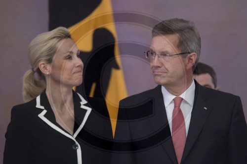 Christian Wullf und Frau