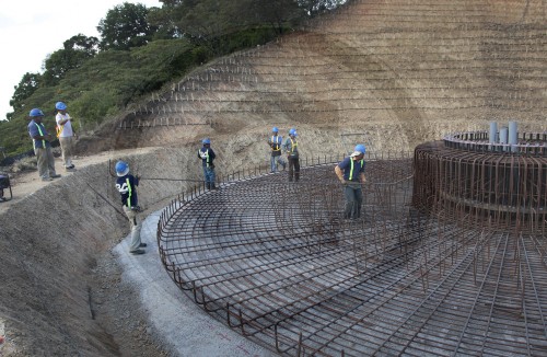 Fundament fuer Windkraftanlage