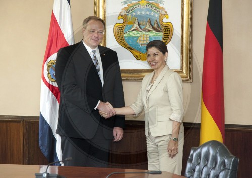 Niebel trifft Praesidentin von Costa Rica