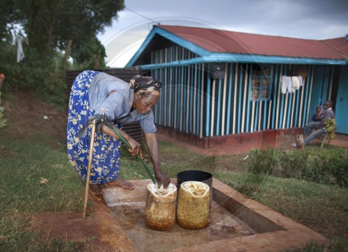 Water supply in Kenya, Africa. 16.01.2012