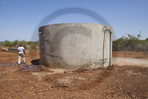 Wassertank in Nordkenia