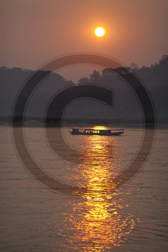 Boote auf dem Mekong