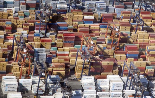 Container Hafen in Panama Stadt