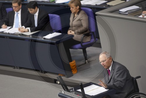 Schaeuble im Bundestag