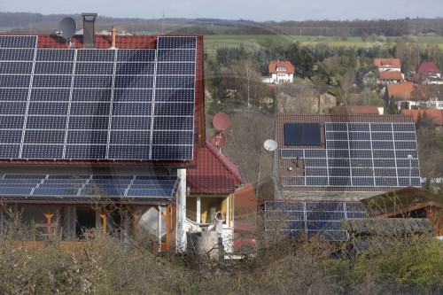Photovoltaikanlage auf Hausdaechern