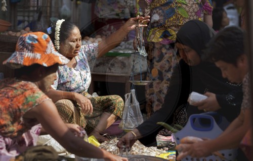 Marktleben in Rangun