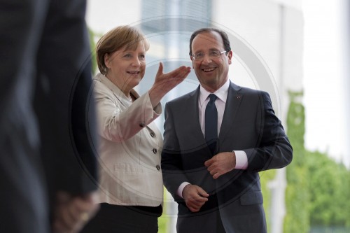Merkel, Hollande