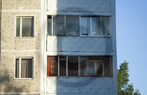 Hausfassade in Sergijew Possad