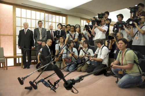 Journalisten in Tokio