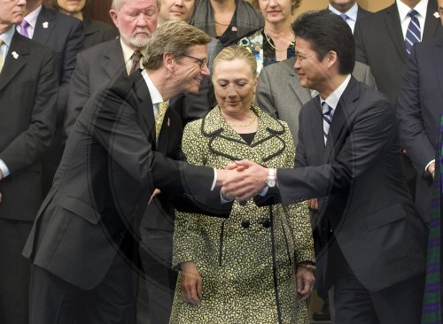 Westerwelle Clinton Gemba in Tokio