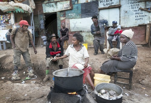 Slum Korogocho in Nairobi