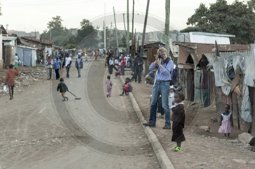 Slum Korogocho in Nairobi