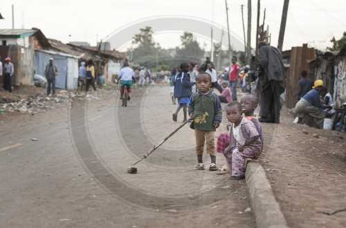 Slum Korogocho in Nairobi