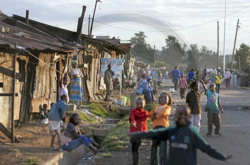 Slum Korogocho in Nairobi