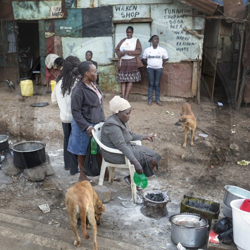 Slum Korogocho in Nairobi