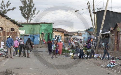 Slum Korogocho in Nairobi