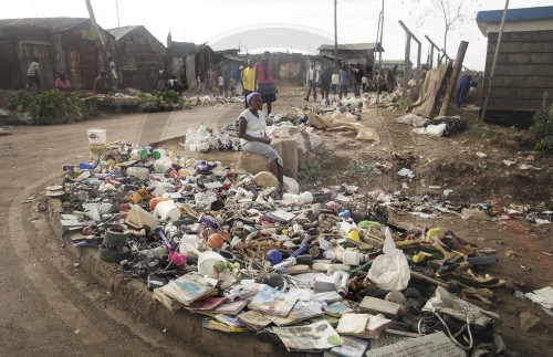 Slum Korogocho in Nairobi