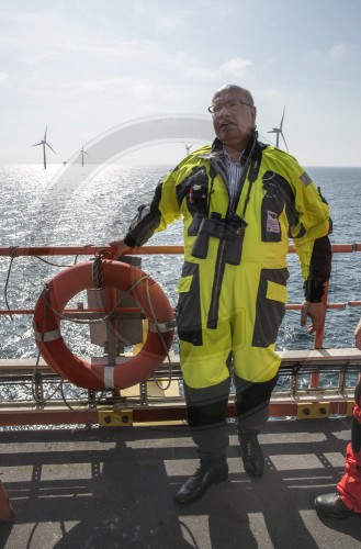 Altmaier besucht Offshore Windpark in der Nordsee