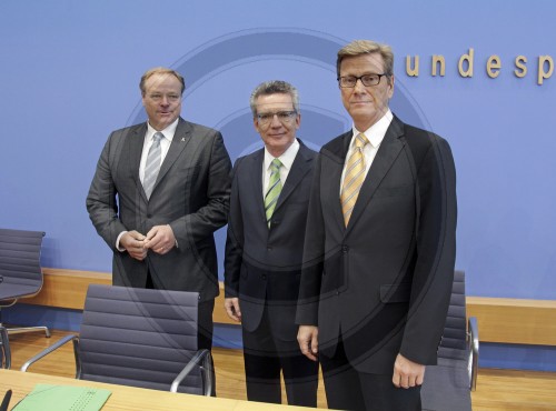 BPK Westerwelle Maiziere Niebel