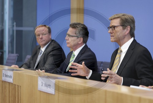 BPK Westerwelle Maiziere Niebel