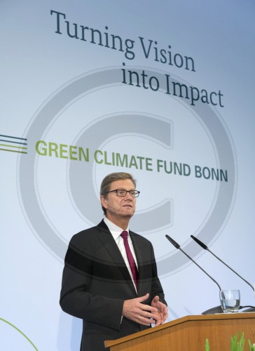 Westerwelle praesentiert Green Climate Fund