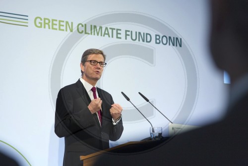 Westerwelle praesentiert Green Climate Fund