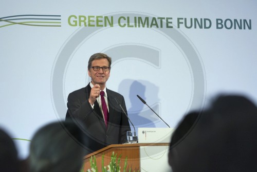 Westerwelle praesentiert Green Climate Fund