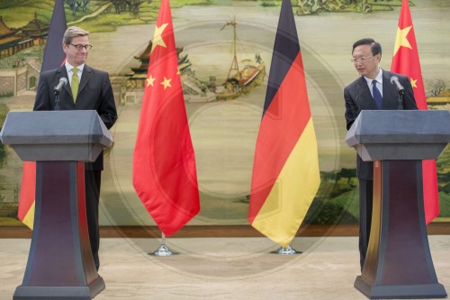 Guido WESTERWELLE , FDP , Bundesaussenminister und Yang Jiechi, Aussenminister von China